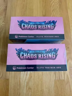 2x Chaos Rising Pokemon Center ETB Elite Trainer Box Sealed Mint (Pokemon TCG) - Image 2