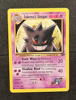 Pokemon TCG Sabrina's Gengar Gym Challenge 29/132 Non-Holo Rare - Image 1