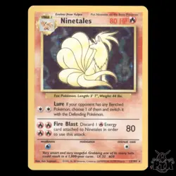 Ninetales Holo #12/102 Base Set Lightly Played Pokemon 1999 - Image 1
