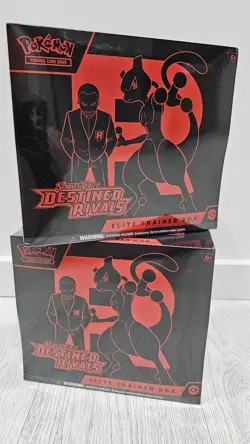 Pokemon Destined Rivals Elite Trainer Box ETB - Sealed (Lot of 2) - Image 1