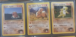 Pokemon TCG Rare Red Letter. Brock's Onix. Graveler. Sandslash. Primeape. - Image 2