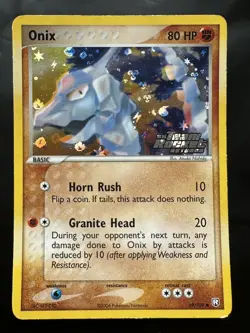 2004 Pokemon Team Rocket Returns 69/109 Onix Reverse Holo (MP) - Image 1
