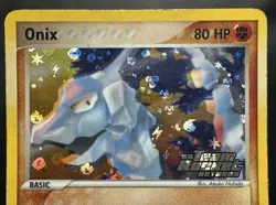 2004 Pokemon Team Rocket Returns 69/109 Onix Reverse Holo (MP) - Image 2