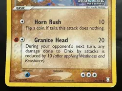 2004 Pokemon Team Rocket Returns 69/109 Onix Reverse Holo (MP) - Image 3