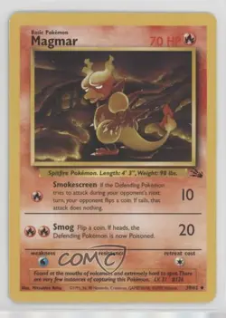 Magmar Pokemon Fossil #39 1999 - Image 1