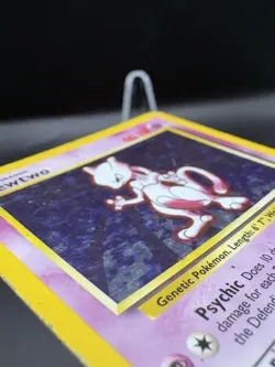 Pokemon TCG Mewtwo Base Set 10/102 Holo Rare WOTC 1999 MP - Image 3