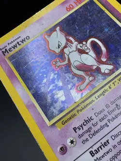 Pokemon TCG Mewtwo Base Set 10/102 Holo Rare WOTC 1999 MP - Image 5
