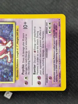 Mewtwo 10/102 - Base Set Unlimited Holo Rare Pokemon TCG MP - Image 5