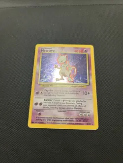 Mewtwo 10/102 | Base Set | Holo Pokemon Card MP - Image 3