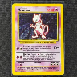 Mewtwo - 10/102 - Holo Rare - Base Set - Pokemon Card - MP - Image 1
