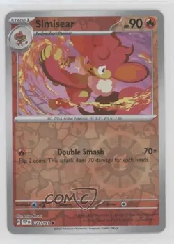 Simisear Reverse Foil Pokemon SV08: Surging Sparks #023 - Image 1