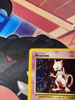 Mewtwo 10/102 Base Set Holo Pokemon TCG MP - Image 4