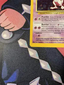 Mewtwo 10/102 Base Set Holo Pokemon TCG MP - Image 5