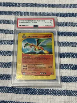 Pokemon TCG Charizard Holo Rare Expedition Base Set 6/165 2002 PSA 6 - Image 3