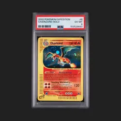 ** PSA 6 ** Pokemon TCG Charizard Holo Rare Expedition Base Set 6/165 2002 - Image 1
