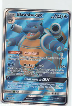 Blastoise GX - SM189 Holo Promo Sun & Moon Promo Pokemon DMG (Jumbo Card) - Image 1