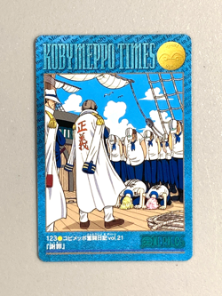 "Koby Meppo Times" One Piece Bandai Visual Adventure Card (#123) - Image 1
