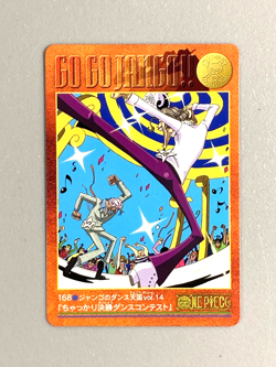 "Go Go Jango!!" One Piece Bandai Visual Adventure Card (#168) - Image 1