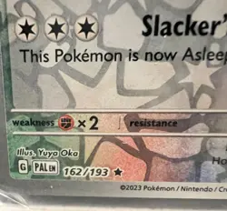 Pokemon - Slaking - 162/193 - Reverse Holo Rare - Paldea Evolved - NM/M - Image 3