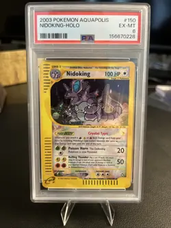 2003 Pokemon Aquapolis Nidoking Holo #150 PSA 6 Fresh Grade - Image 1