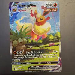 Pokemon TCG: Flareon VMAX Swsh180 Swsh: Sword & Shield Promo Cards Holo - Image 1