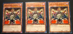 YUGIOH Great Maju Garzett X3 DCR-EN063 Unl 25th Anni - RARE - NM/M Play Set - Image 1