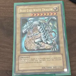 Blue-Eyes White Dragon DB1-EN098 Ultra Rare Yugioh Played - Image 1