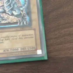 Blue-Eyes White Dragon DB1-EN098 Ultra Rare Yugioh Played - Image 2