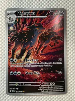 Mightyena 243/217 Illustration Rare Ascended Heroes Pokemon Holo Near Mint - Image 1