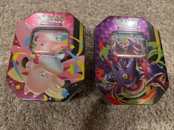 Pokemon: 2 Moonlit Tins (Mega Gengar ex and Mega Clefable ex)BUNDLE *NEW/SEALED* - Image 1