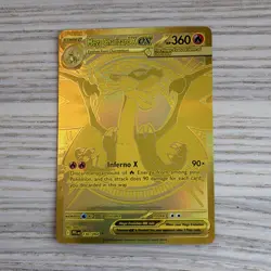 The Pokemon Company Mega Charizard X EX 130/094 PFLEN Gold Foil EN HP 360 2025 - Image 1