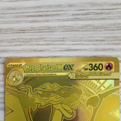 The Pokemon Company Mega Charizard X EX 130/094 PFLEN Gold Foil EN HP 360 2025 - Image 2