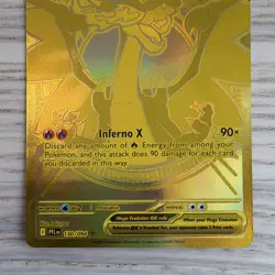The Pokemon Company Mega Charizard X EX 130/094 PFLEN Gold Foil EN HP 360 2025 - Image 3