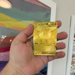 The Pokemon Company Mega Charizard X EX 130/094 PFLEN Gold Foil EN HP 360 2025 - Image 5