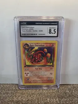 Pokemon TCG Dark Charmeleon Team Rocket 32/82 1st Edition Uncommon 50 HP CGC 8.5 - Image 1