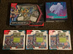Pokemon Journey Together Elite Trainer Box, Hops Zacian EX Box, Booster Packs - Image 1