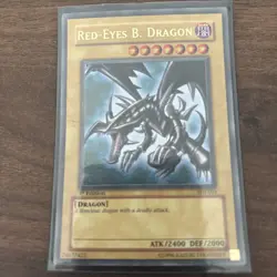 MP Yugioh Red-Eyes Black Dragon SDJ-001 Unlimited Edition Holo Rare Yu-Gi-Oh! - Image 1
