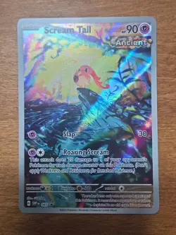 Scream Tail SVP065 Scarlet Violet Full Art Holo Pokemon Card - Image 1