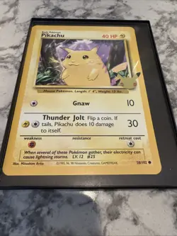 Pikachu JUMBO Card Base Set 58/102 Celebrations 25th Anniversary Pokemon NM - Image 2