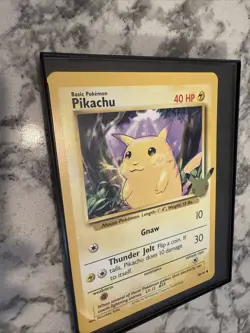 Pikachu JUMBO Card Base Set 58/102 Celebrations 25th Anniversary Pokemon NM - Image 3