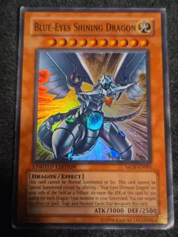 Blue-Eyes Shining Dragon Super Rare Yu-Gi-Oh! The Movie Promo Set MOV-EN001 HP - Image 1