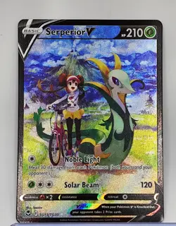 Serperior V TG13/TG30 Silver Tempest Trainer Gallery Holo Full Art Pokemon Card - Image 3