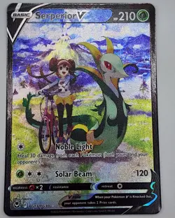 Serperior V TG13/TG30 Silver Tempest Trainer Gallery Holo Full Art Pokemon Card - Image 4
