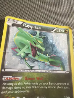 Pokemon Rayquaza XY64 - Black Star Promo, Cosmos Holo HP/DMG - Image 3