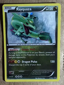 Pokemon Rayquaza XY64 Holo Black Star Promo - Image 1