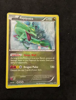 Pokemon TCG Rayquaza XY XY64 Holo Promo Black Star - Image 1
