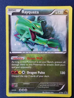 Pokemon TCG Rayquaza Black Star Promo Holo Card XY64 - Image 1