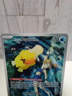 Pokemon TCG Misty's Psyduck Holo Card 193/182 Sv10: Destined Rivals - Image 2