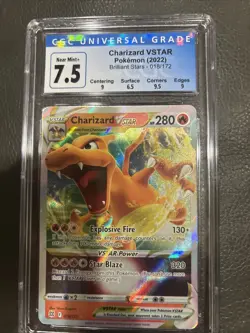 Pokemon Charizard VSTAR 2022: Brilliant Stars Holo Full Art Card 018/172 - Image 1