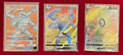 Pokemon TCG Card Lot of 3 - Machamp GX & V - Celebi V - Full Art Holo Rare M/NM - Image 1